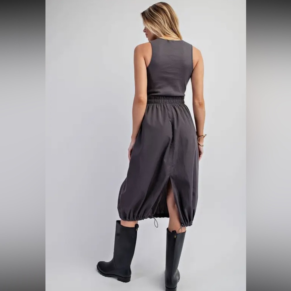 Heyson Charcoal Tank Top Utility Dress - Picture 4 of 9